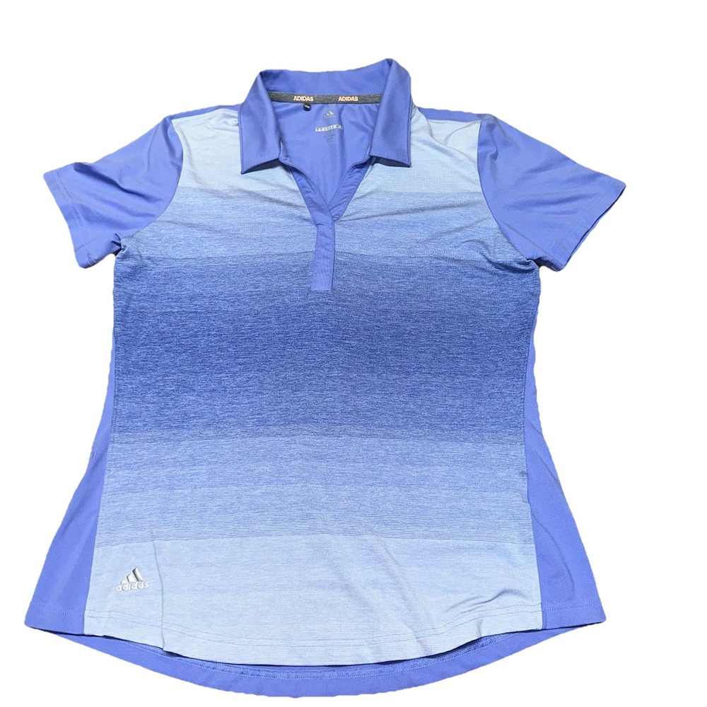 Adidas Golf‎ Short Sleeve Athletic Stretch Polo Gradient Purple Women's Small